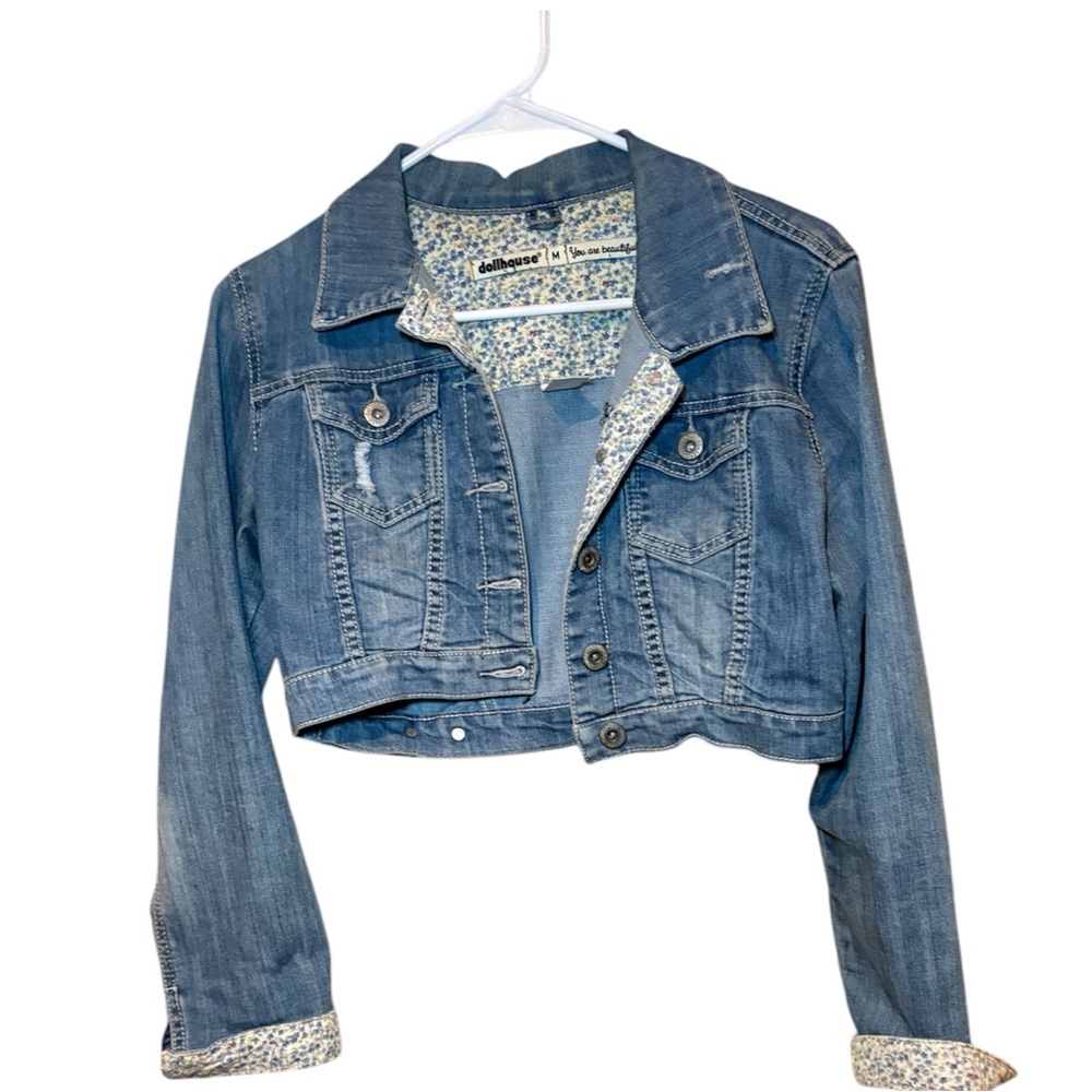 Denim Cropped Jacket